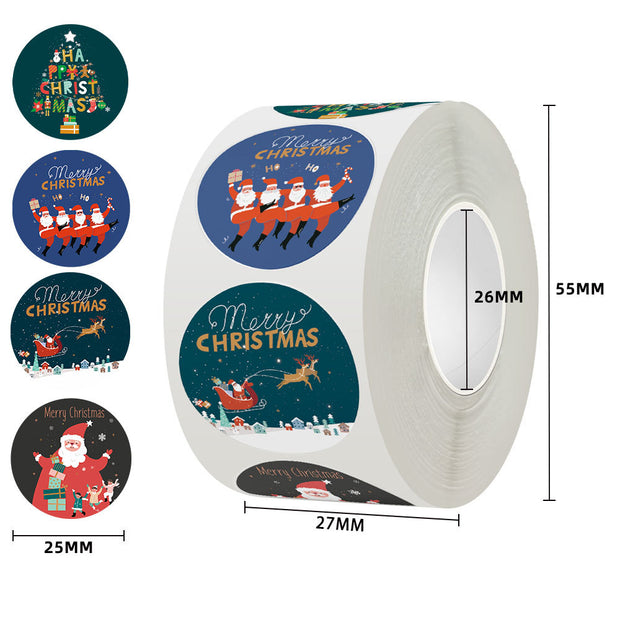 Cartoon Christmas themed gift labels, stickers, stickers, praise stickers, reward stickers, label stickers - EverythingWhatYouWant
