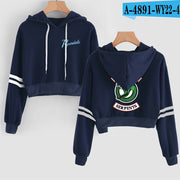 Women Sexy Crop Top Hoodies RIVERDALE Southside Serpent Print harajuku Casual Hoodies Sweatshirts - EverythingWhatYouWant