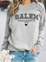 Halloween cat patterned hoodie - EverythingWhatYouWant