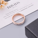 Titanium steel ring female Japanese and Korean version personality plated 18 rose gold ring does not fade fashion jewelry wholesale - EverythingWhatYouWant