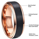 Two Tone Tungsten Steel Ring Men's Jewelry - EverythingWhatYouWant