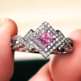 Creative Cross-wound  Diamond Zircon Ring, Versatile Jewelry - EverythingWhatYouWant