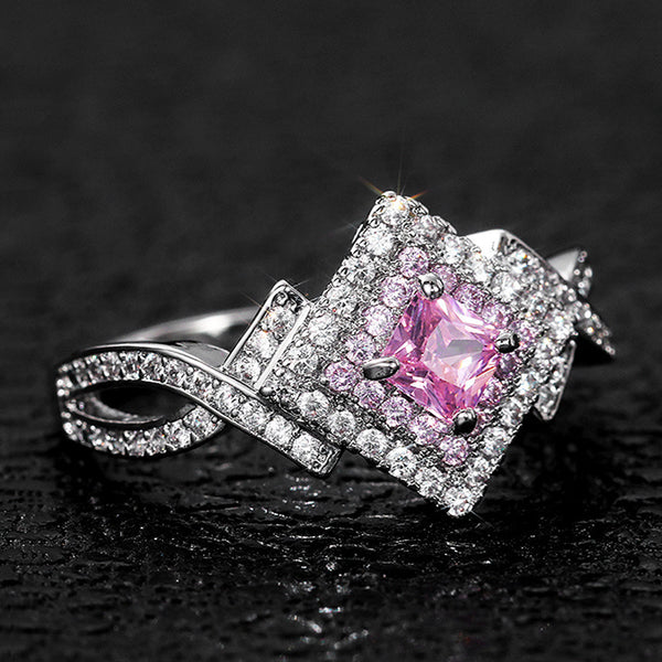 Creative Cross-wound  Diamond Zircon Ring, Versatile Jewelry - EverythingWhatYouWant