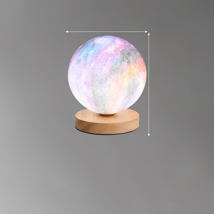 3D Moon Lamp Moon Lamp Desk Charging Lamp Bedroom Bedside Lamp Creative Ins Gift Atmosphere Night Lamp - EverythingWhatYouWant