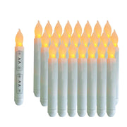 12pcs Long Candle Wedding Birthday Pie Led Electronic Candle Lights Halloween Christmas Dinner Candles - EverythingWhatYouWant