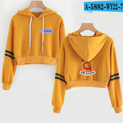 Women Sexy Crop Top Hoodies RIVERDALE Southside Serpent Print harajuku Casual Hoodies Sweatshirts - EverythingWhatYouWant
