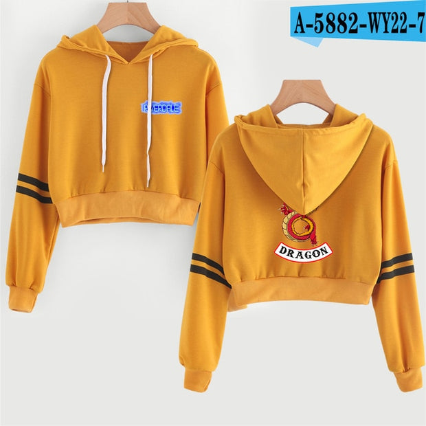 Women Sexy Crop Top Hoodies RIVERDALE Southside Serpent Print harajuku Casual Hoodies Sweatshirts - EverythingWhatYouWant