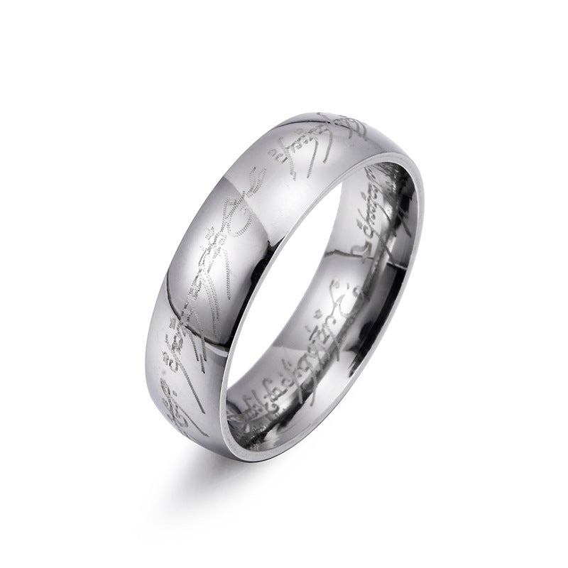 Titanium Steel Ring Men's Ring Ring - EverythingWhatYouWant