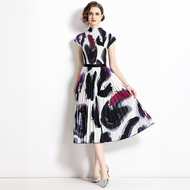 Summer Women's Suit Slim Fit Woman Dress Mid Length Set Pieces Modern Elegant Fashion Outfit Short Sleeve Sets Womens Piece - EverythingWhatYouWant