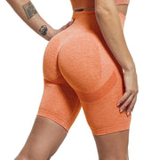 Yoga Pants High Waist Jacquard Sports Pants Women's Quick-Drying Clothes Running Fitness Five-Point Leggings - EverythingWhatYouWant