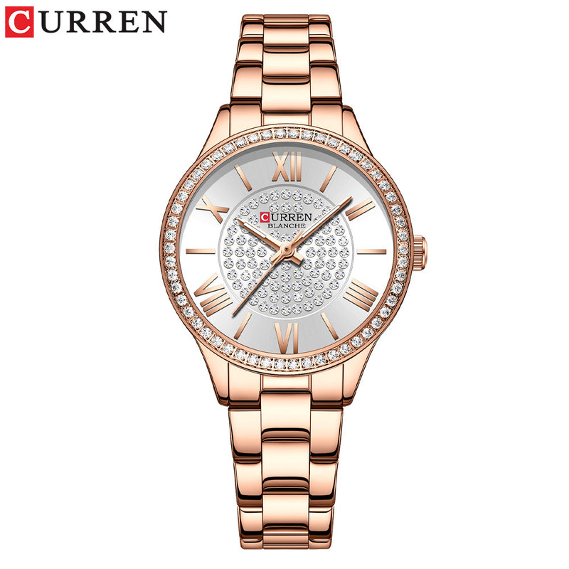 Ladies Watch Fashion Steel Band Watch Casual Ladies Watch Quartz Watch Watch - EverythingWhatYouWant