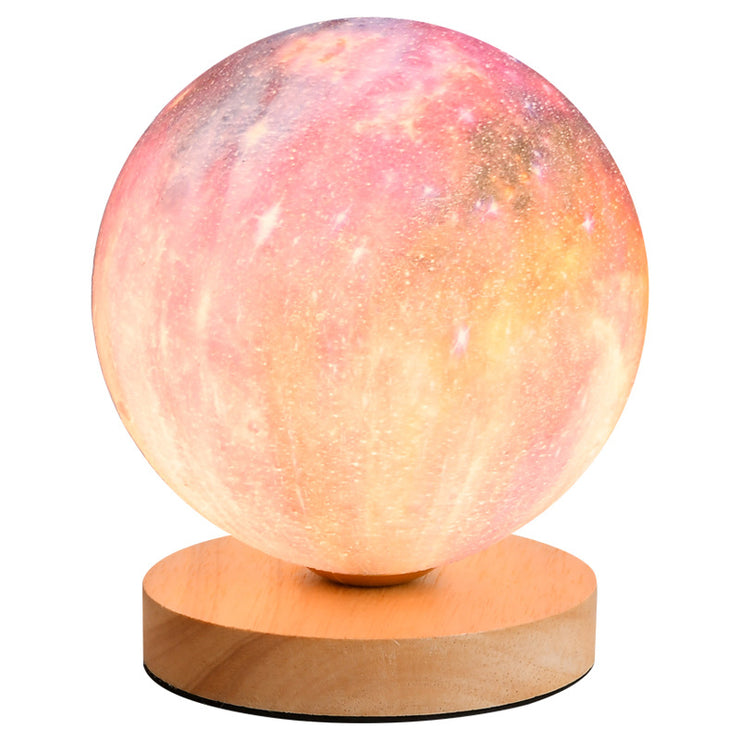 3D Moon Lamp Moon Lamp Desk Charging Lamp Bedroom Bedside Lamp Creative Ins Gift Atmosphere Night Lamp - EverythingWhatYouWant