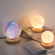 3D Moon Lamp Moon Lamp Desk Charging Lamp Bedroom Bedside Lamp Creative Ins Gift Atmosphere Night Lamp - EverythingWhatYouWant