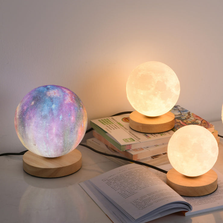3D Moon Lamp Moon Lamp Desk Charging Lamp Bedroom Bedside Lamp Creative Ins Gift Atmosphere Night Lamp - EverythingWhatYouWant
