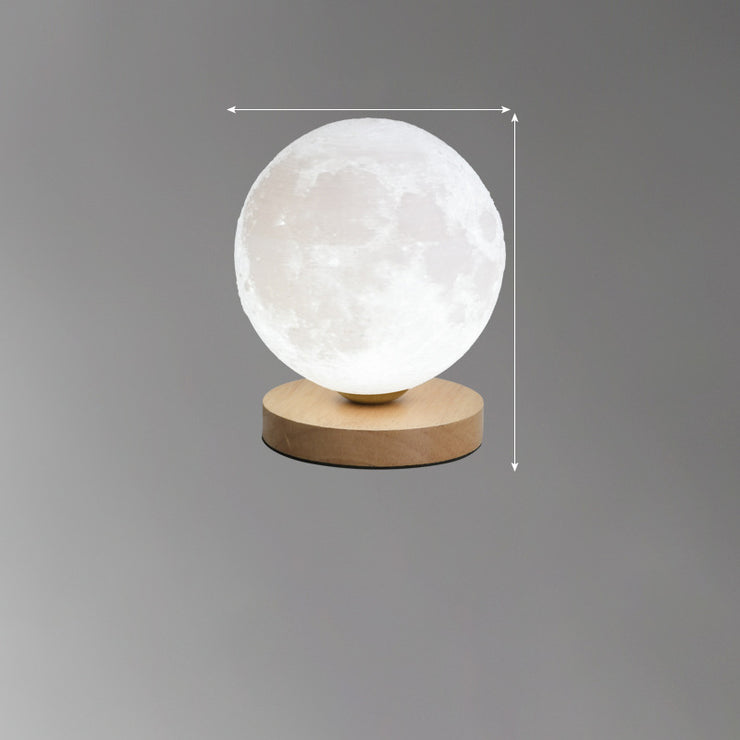 3D Moon Lamp Moon Lamp Desk Charging Lamp Bedroom Bedside Lamp Creative Ins Gift Atmosphere Night Lamp - EverythingWhatYouWant