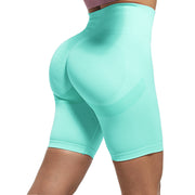 Yoga Pants High Waist Jacquard Sports Pants Women's Quick-Drying Clothes Running Fitness Five-Point Leggings - EverythingWhatYouWant