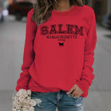 Halloween cat patterned hoodie - EverythingWhatYouWant