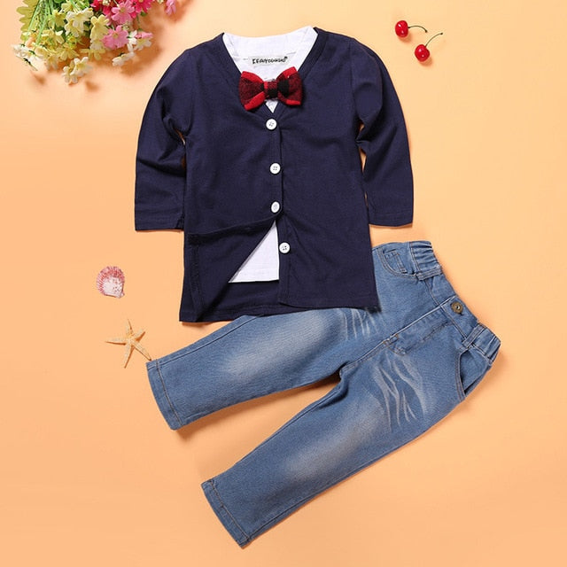 Toddler Boy Clothes Summer Children Clothing Boys Sets Costume For Kids Clothes Sets T-shirt+Jeans Sport Suits 2 3 4 5 6 7 Years - EverythingWhatYouWant