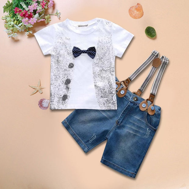 Toddler Boy Clothes Summer Children Clothing Boys Sets Costume For Kids Clothes Sets T-shirt+Jeans Sport Suits 2 3 4 5 6 7 Years - EverythingWhatYouWant