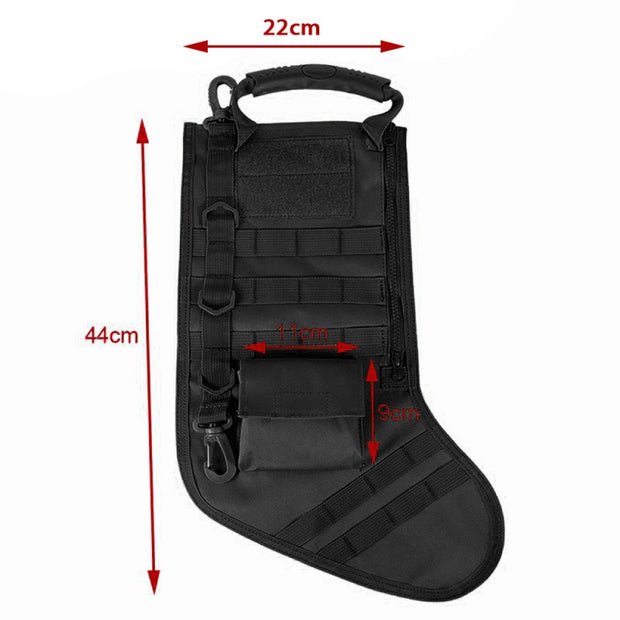 Tactical Christmas Stockings Military Storage Bag Christmas Stockings Hanging Decorations Outdoor Sports Multi-Functional Portable Bag - EverythingWhatYouWant