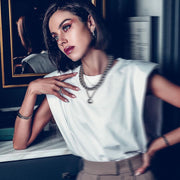 Women Summer Sleeveless Tops Female O Neck White Women Blouse Shirt Ladies Loose Solid Chic Casual Blouses Black Cotton Blouse - EverythingWhatYouWant