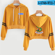 Women Sexy Crop Top Hoodies RIVERDALE Southside Serpent Print harajuku Casual Hoodies Sweatshirts - EverythingWhatYouWant