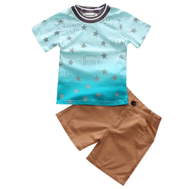 Boys Clothes Sets Summer Toddler Boy Sport Suits Children Clothing Costume For Kids - EverythingWhatYouWant