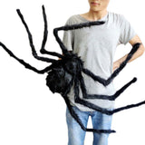 Halloween Horrible Big Black Furry Fake Spider  Halloween Decoration - EverythingWhatYouWant