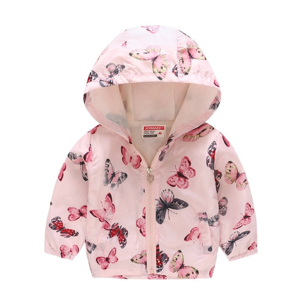 Children Hooded Windbreaker Toddler Baby Coat Infant Waterproof Hoodies For Girls - EverythingWhatYouWant