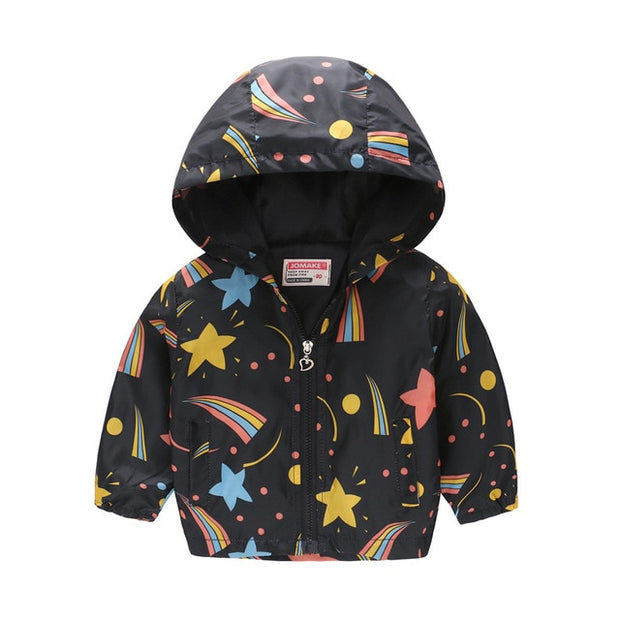 Children Hooded Windbreaker Toddler Baby Coat Infant Waterproof Hoodies For Girls - EverythingWhatYouWant