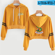Women Sexy Crop Top Hoodies RIVERDALE Southside Serpent Print harajuku Casual Hoodies Sweatshirts - EverythingWhatYouWant