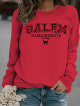 Halloween cat patterned hoodie - EverythingWhatYouWant