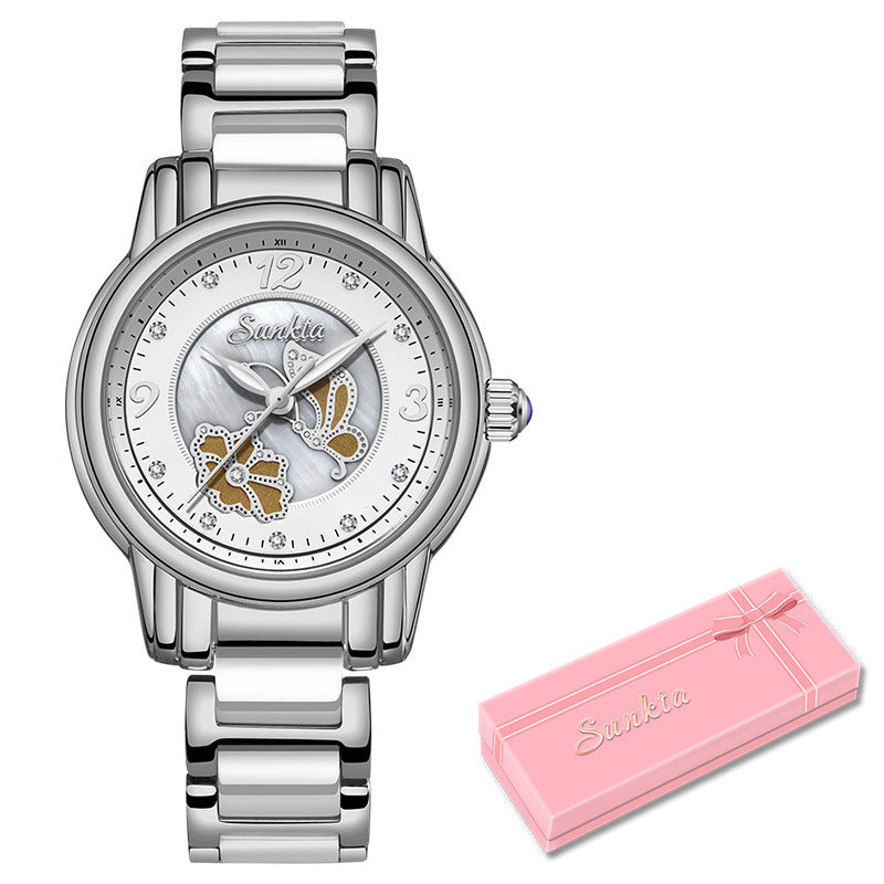 Lige High Quality Ceramic Watch Ladies Watch Exquisite Waterproof Watch - EverythingWhatYouWant