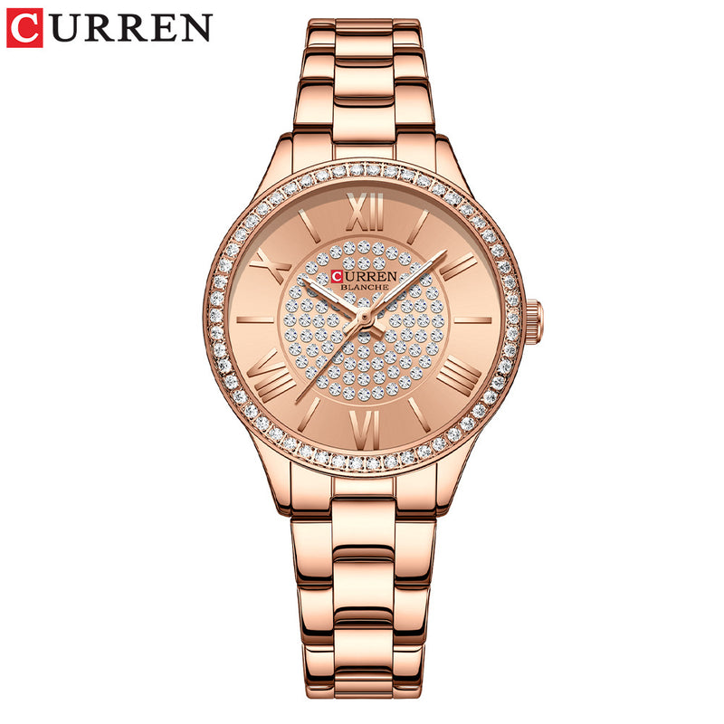 Ladies Watch Fashion Steel Band Watch Casual Ladies Watch Quartz Watch Watch - EverythingWhatYouWant