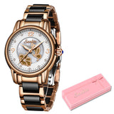 Lige High Quality Ceramic Watch Ladies Watch Exquisite Waterproof Watch - EverythingWhatYouWant