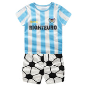 Baby Boys Clothing Sets Baseball Uniform 2pcs/Set  Baby Girls Clothes Cartoon Blue Whale Short Sleeve Infant Cotton Underwear - EverythingWhatYouWant