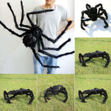 Halloween Horrible Big Black Furry Fake Spider  Halloween Decoration - EverythingWhatYouWant