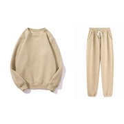 Autumn Women Hoodies Tracksuits Fashion Fleece Sweatshirt Two Pieces Set Casual Long Sleeve Solid Hoodie Sport Pants Suit - EverythingWhatYouWant