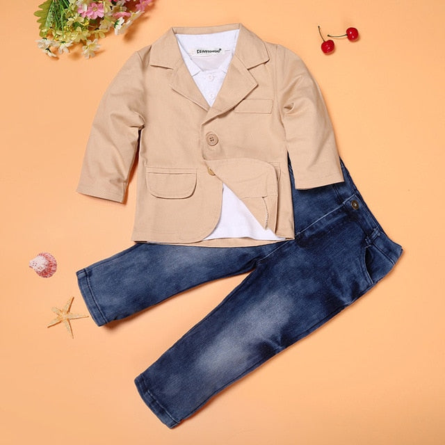 Toddler Boy Clothes Summer Children Clothing Boys Sets Costume For Kids Clothes Sets T-shirt+Jeans Sport Suits 2 3 4 5 6 7 Years - EverythingWhatYouWant