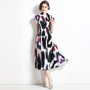 Summer Women's Suit Slim Fit Woman Dress Mid Length Set Pieces Modern Elegant Fashion Outfit Short Sleeve Sets Womens Piece - EverythingWhatYouWant