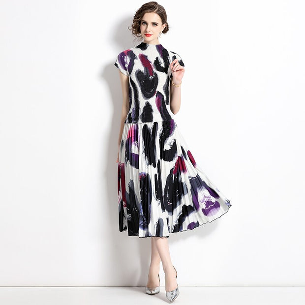 Summer Women's Suit Slim Fit Woman Dress Mid Length Set Pieces Modern Elegant Fashion Outfit Short Sleeve Sets Womens Piece - EverythingWhatYouWant