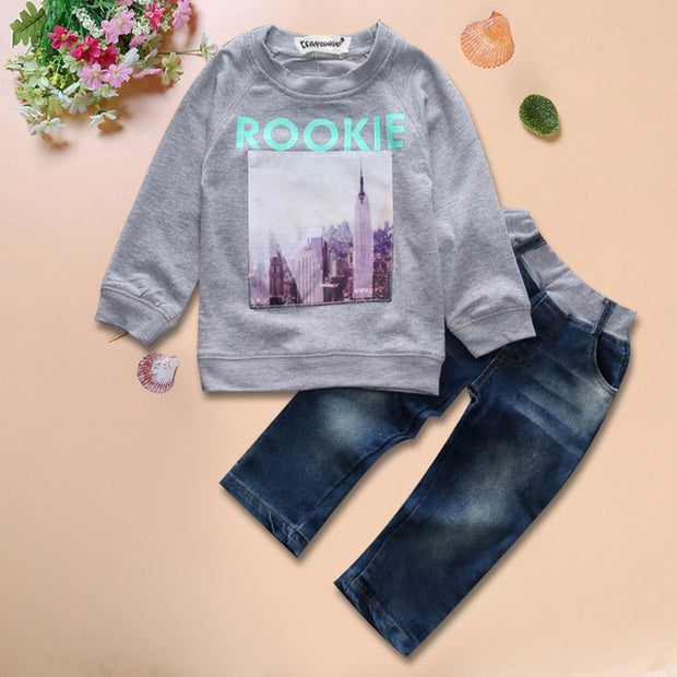 Toddler Boy Clothes Summer Children Clothing Boys Sets Costume For Kids Clothes Sets T-shirt+Jeans Sport Suits 2 3 4 5 6 7 Years - EverythingWhatYouWant
