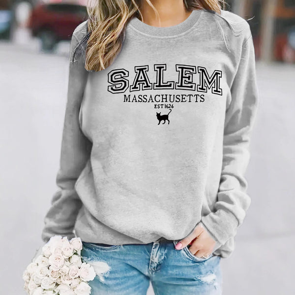 Halloween cat patterned hoodie - EverythingWhatYouWant