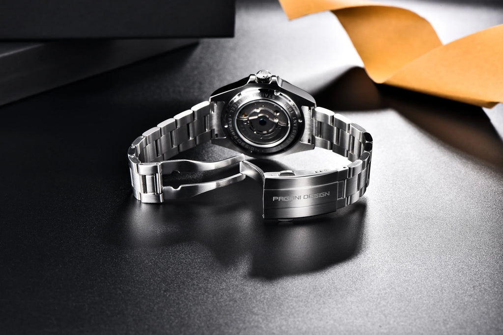 Pagani Design PD1682 Men’s GMT Watch 42mm Automatic Mechanical DG5833 Sapphire Crystal Stainless Steel Waterproof Black Vintage - EverythingWhatYouWant
