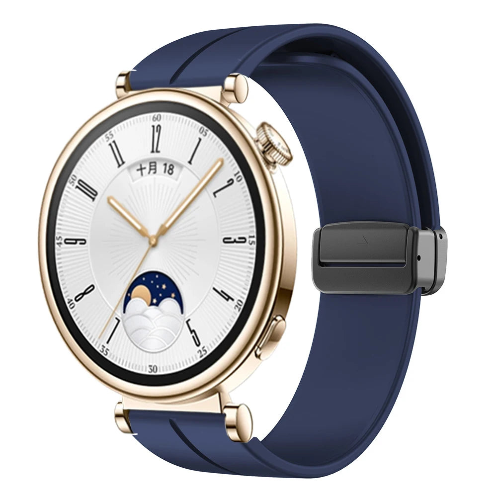 18mm Magnetic Buckle Strap For huawei watch gt 4 41mm Replacement Wristband Sport Silicone belt correa bracelet watch gt4 band - EverythingWhatYouWant