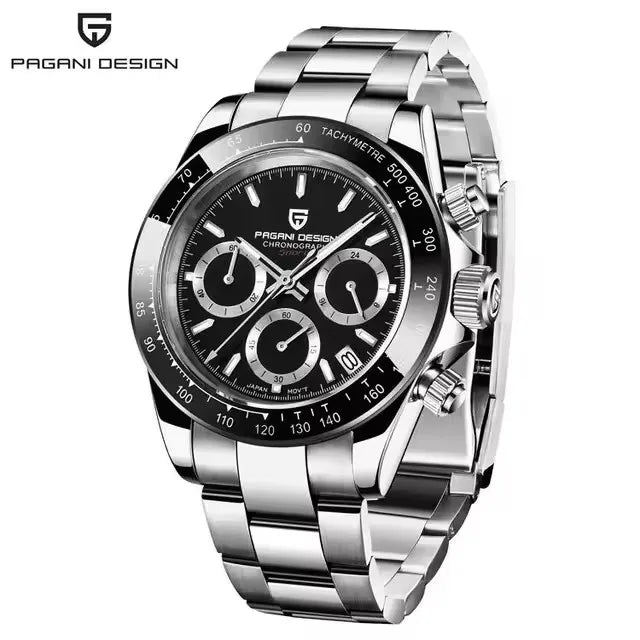 40mm New V2 PAGANI DESIGN Classic fashion Men Quartz Watches Sapphire Retro Chronograph Stainless Steel Waterproof Watch for Men - EverythingWhatYouWant