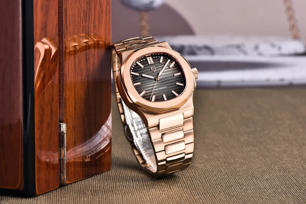 PAGANI DESIGN Top Luxury Automatic Watch For Men Mechanical Watches Men Sports Waterproof Sapphire Stainless Steel Reloj Hombre - EverythingWhatYouWant