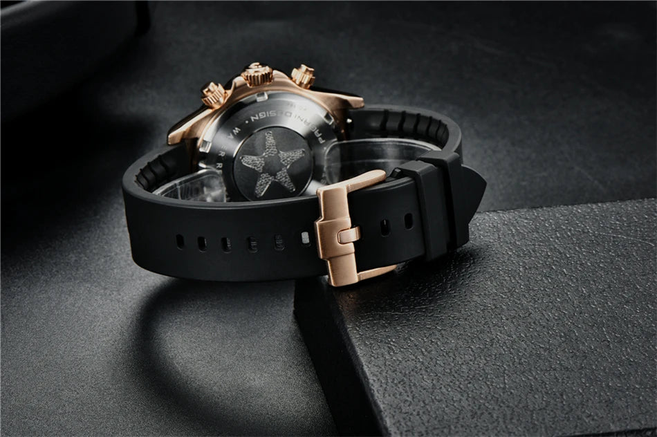 40mm New V2 PAGANI DESIGN Classic fashion Men Quartz Watches Sapphire Retro Chronograph Stainless Steel Waterproof Watch for Men - EverythingWhatYouWant