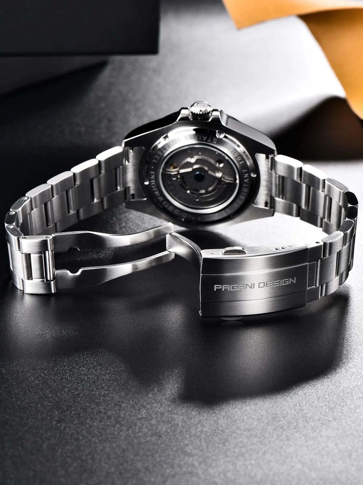 Pagani Design PD1682 Men’s GMT Watch 42mm Automatic Mechanical DG5833 Sapphire Crystal Stainless Steel Waterproof Black Vintage - EverythingWhatYouWant