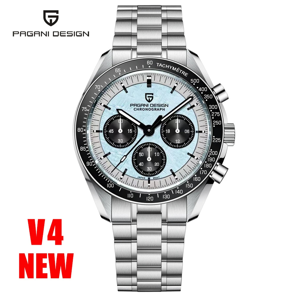 PAGANI DESIGN PD1701 Tribute to CK2998 Moon Watch Retro Quartz Watch For Men AR Sapphire crystal Sport Chronograph Man 2026 New - EverythingWhatYouWant